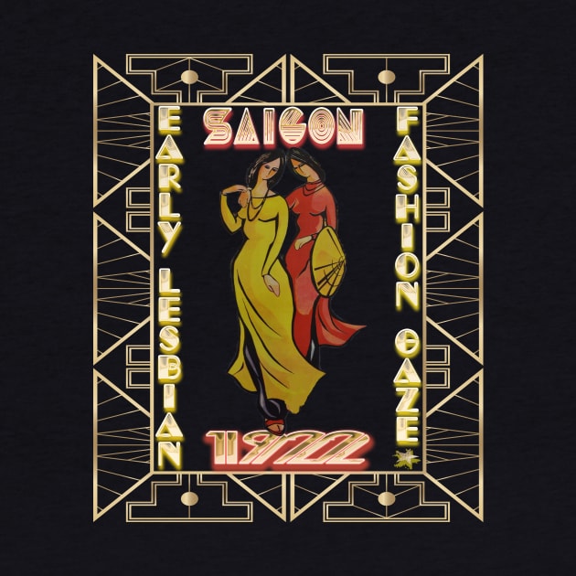 Lesbian fashion Saigon roaring twenties art deco - Vietnam by irresolute-drab